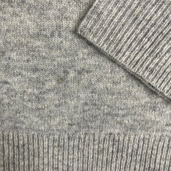 J. Crew Sweater Mens L Gray Blue Lambswool Nordic Fair Isle Knit Warm Casual - Picture 5 of 9